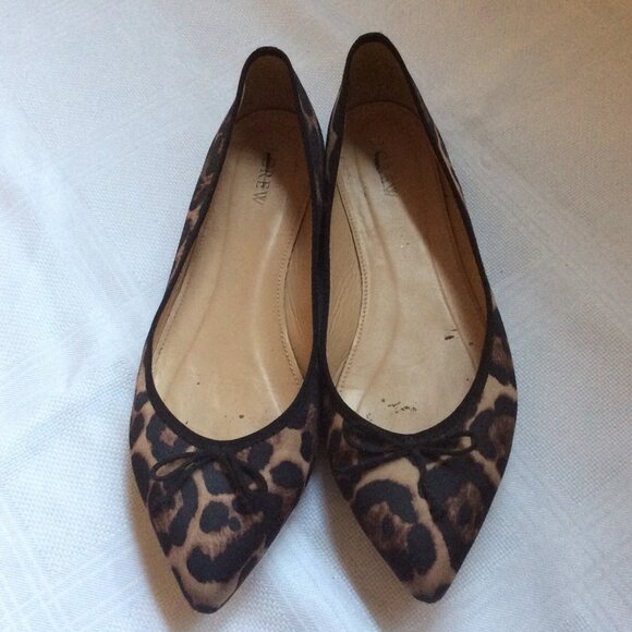 J. Crew leopard ballet flats, size 9.5 - Picture 1 of 3